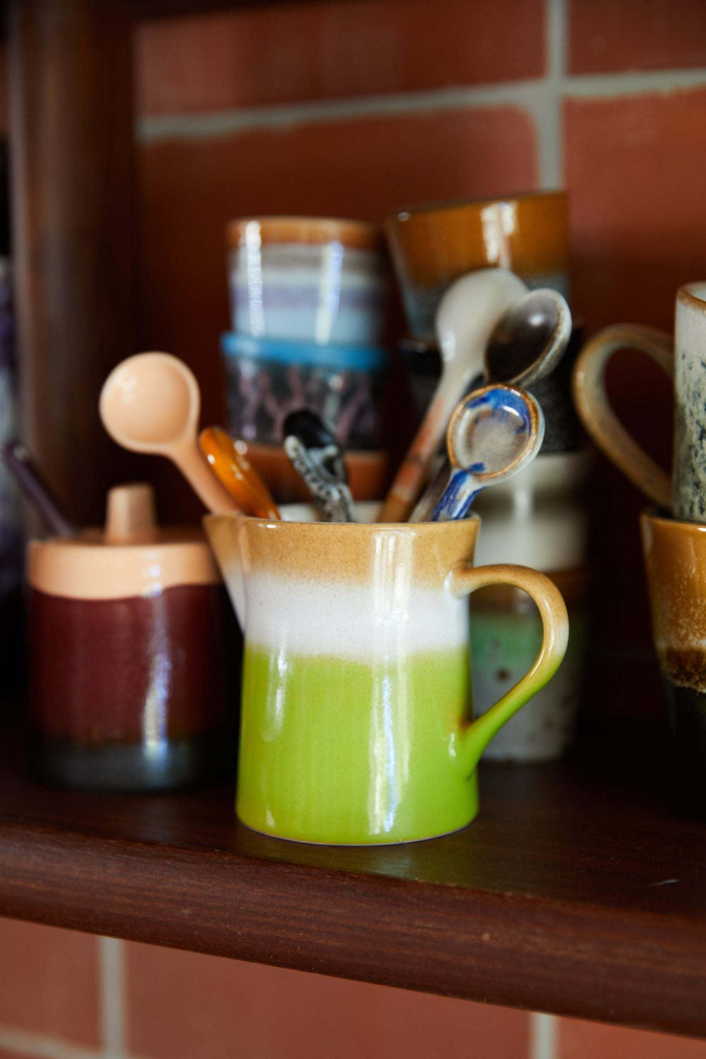 70s Ceramics: Milchkännchen & Zuckerdose Set Foreland HKLiving