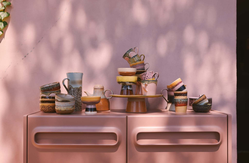70s Ceramics: Cappuccino Tasse Blossom HKLiving