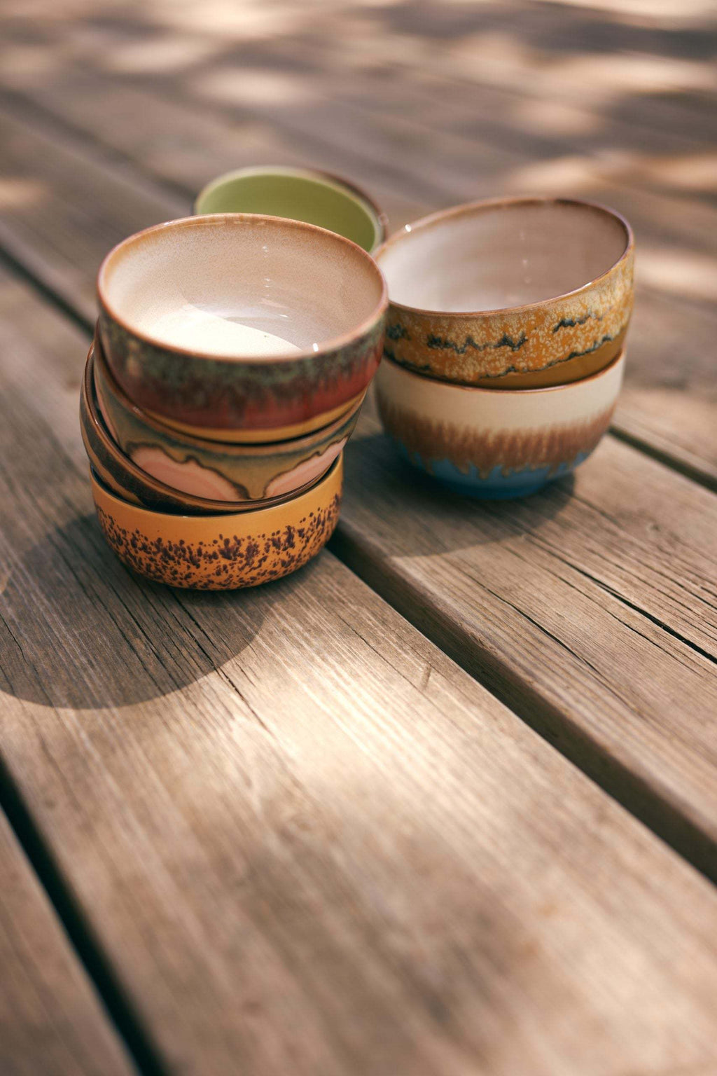70s Ceramics: Schüssel Seabreeze HKLiving (4er-Set)
