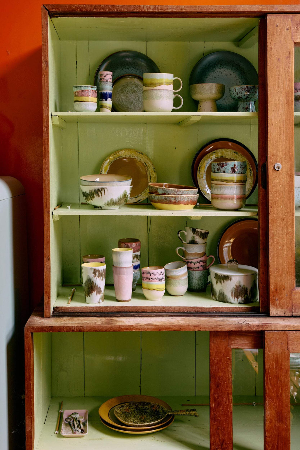 70s Ceramics: Café-Tasse deco 4er Set HKLiving