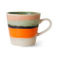 70s Ceramics: Cappuccino Tasse Burst Orange/Beige HKLiving