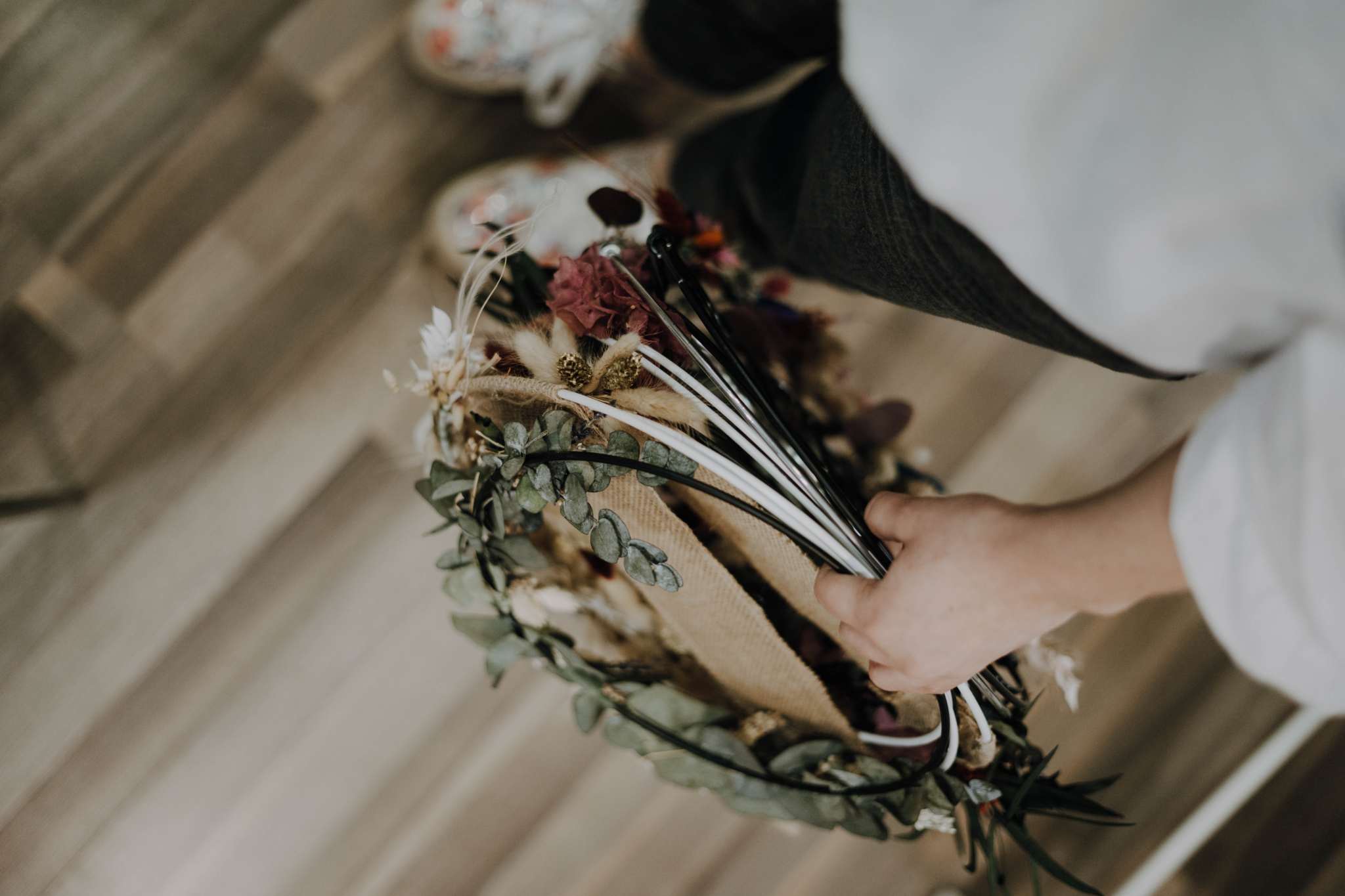 Trockenblumen Kränze basteln – Workshop