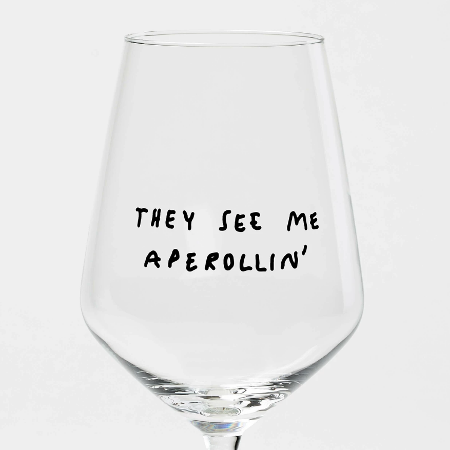 "They See Me Aperollin'" Glas by Johanna Schwarzer × selekkt