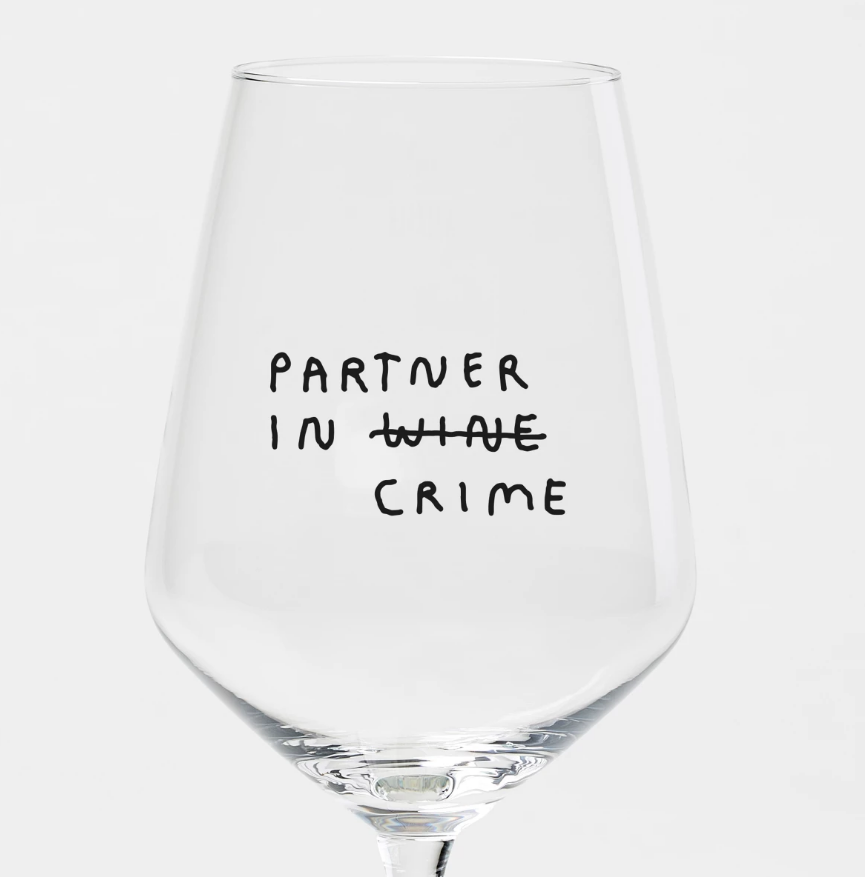 "Partner In Wine" Weinglas by Johanna Schwarzer × selekkt