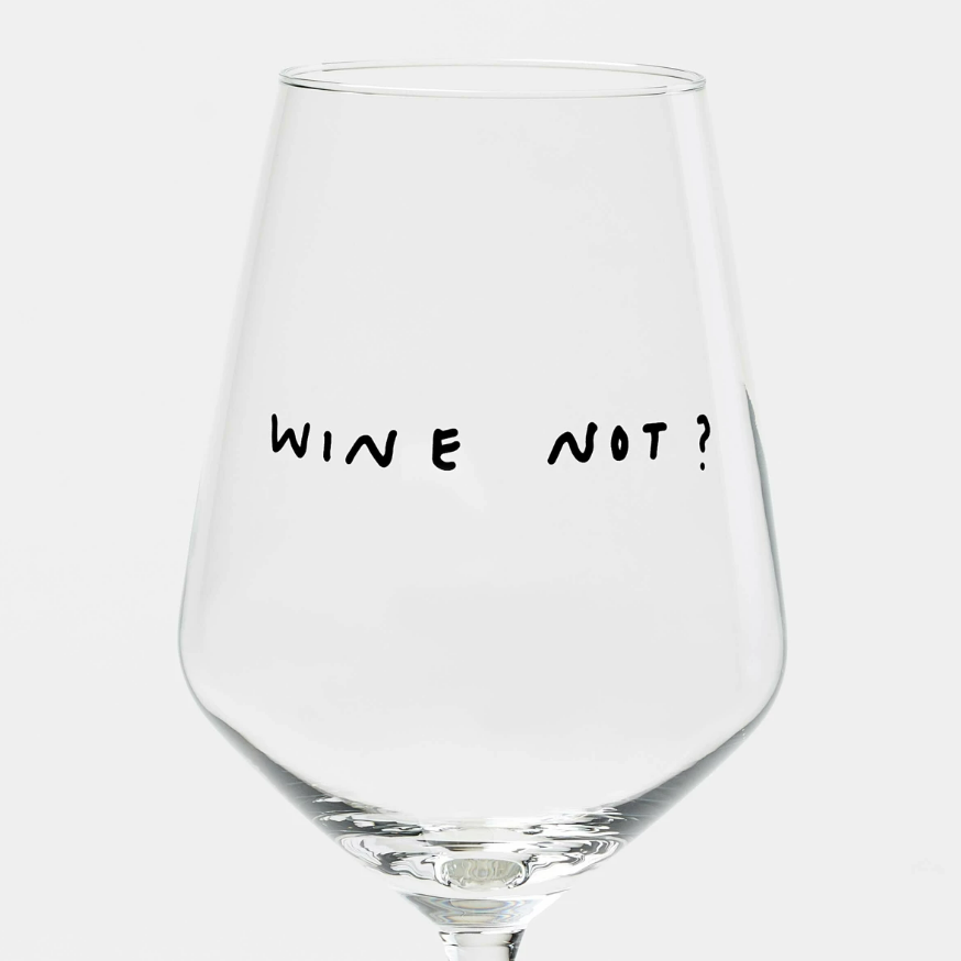 "Wine Not" Weinglas by Johanna Schwarzer × selekkt