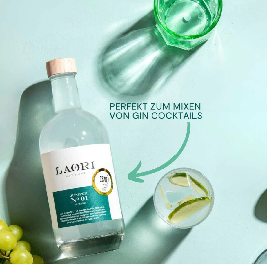 Laori Juniper No. 1 Alkoholfreie Gin-Alternative 0,5l – Wacholder, Kardamom, Rosmarin