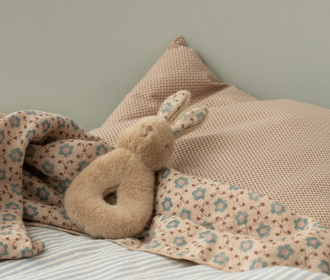 Kaninchen Rassel Set - Creme Pfirsich Maileg