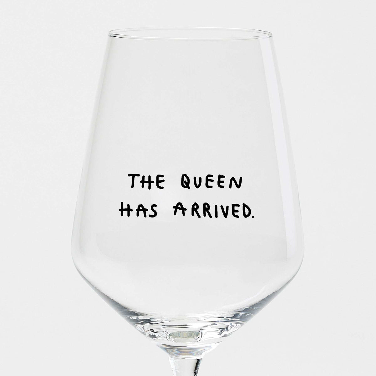 selekkt × Johanna Schwarzer Weinglas „The Queen Has Arrived“ – 53 cl