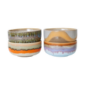 70s Ceramics: Dessertschüssel Reef HKLiving (4er-Set)
