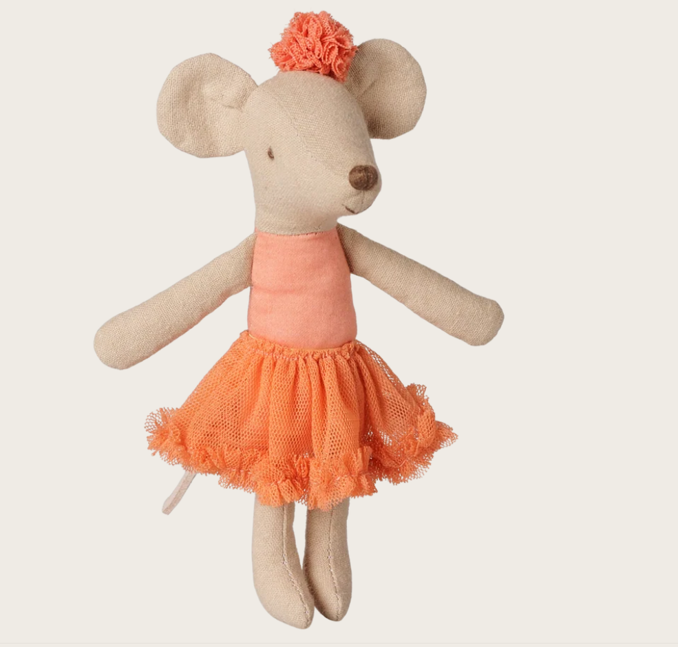 Maileg Ballerina Maus Große Schwester – Korall