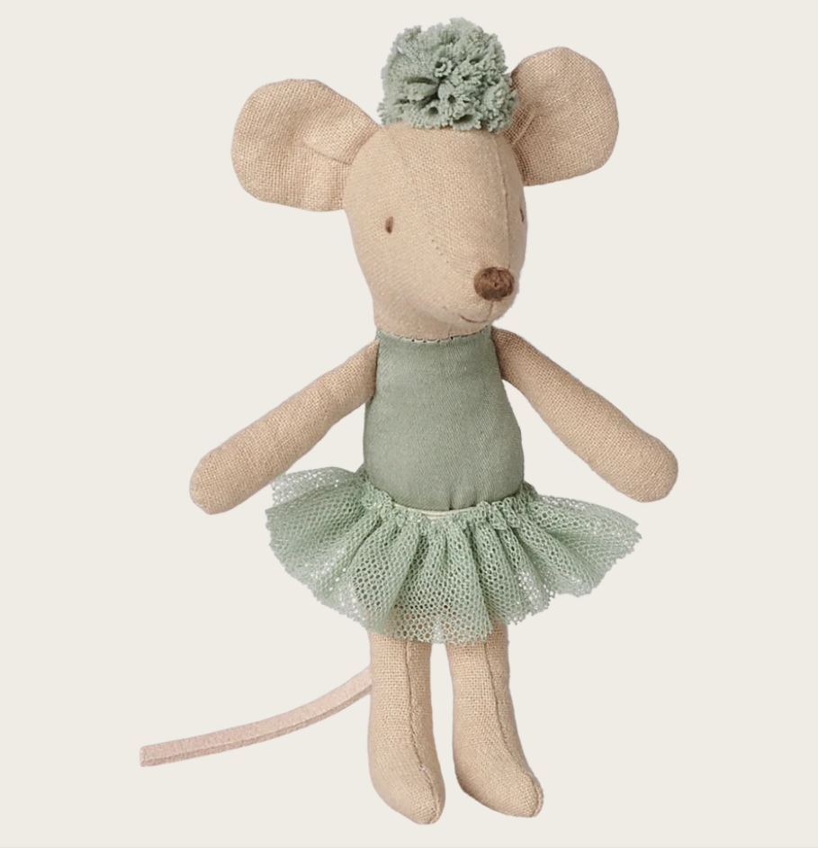 Maileg Ballerina Maus Kleine Schwester – Minze