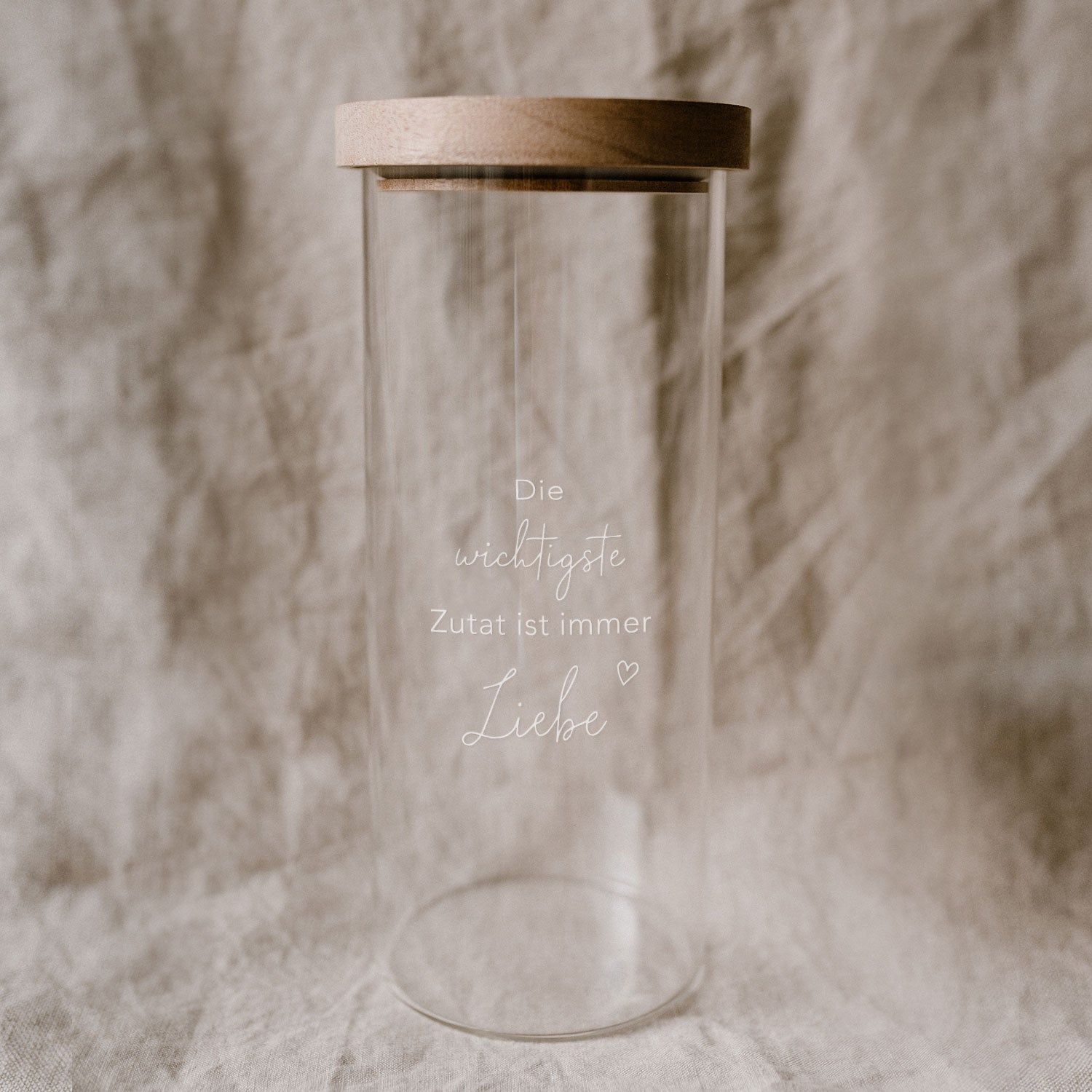 Vorratsglas Liebe 25cm Eulenschnitt