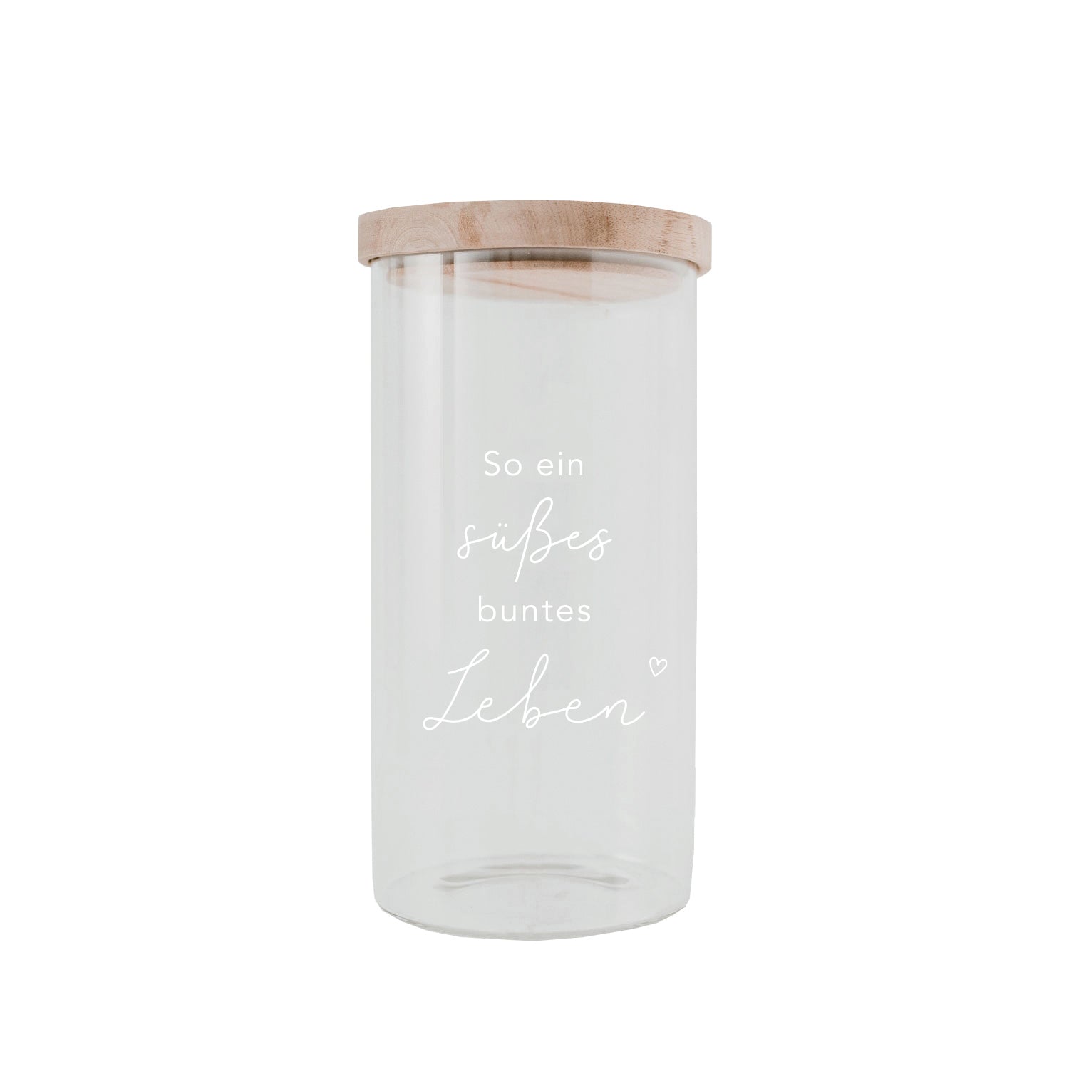 Vorratsglas Süßes Leben 19cm Eulenschnitt