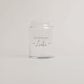 Große Vase aus Glas mit schwarzem Design von Eulenschnitt, 14x10 cm