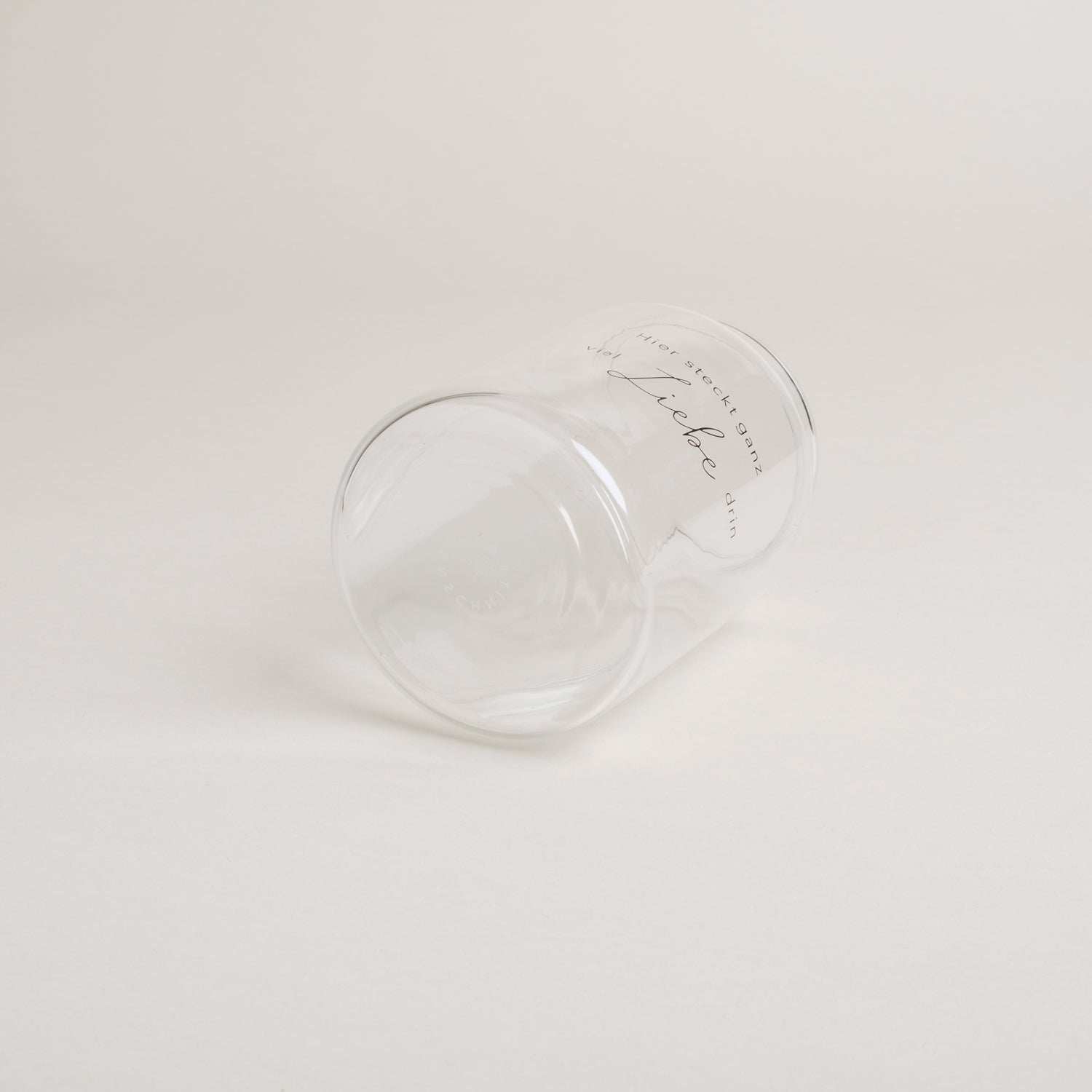 Vase aus Glas groß Liebe Eulenschnitt