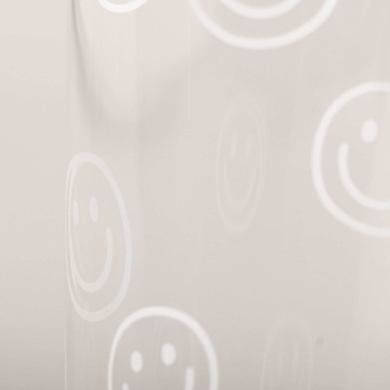 Trinkglas Smileys weiß Eulenschnitt