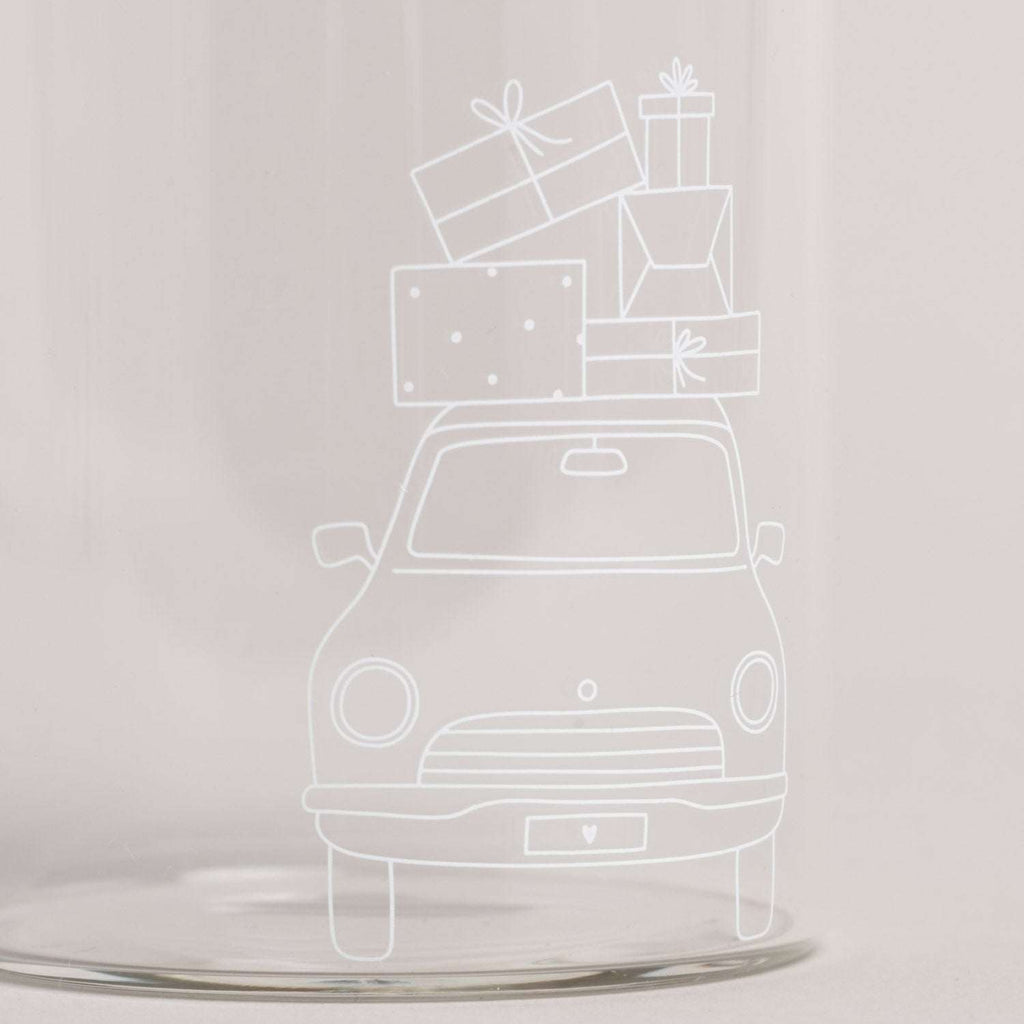 Mini Vorratsglas Christmas Car Eulenschnitt
