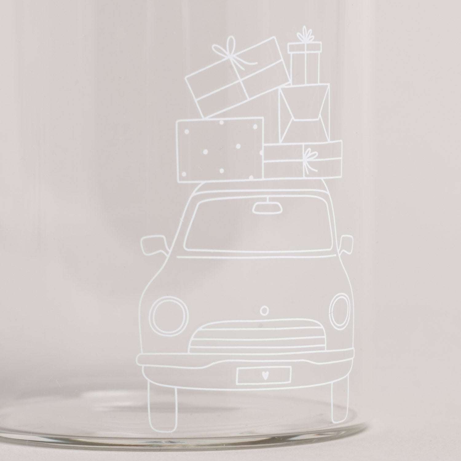 Mini Vorratsglas Christmas Car Eulenschnitt