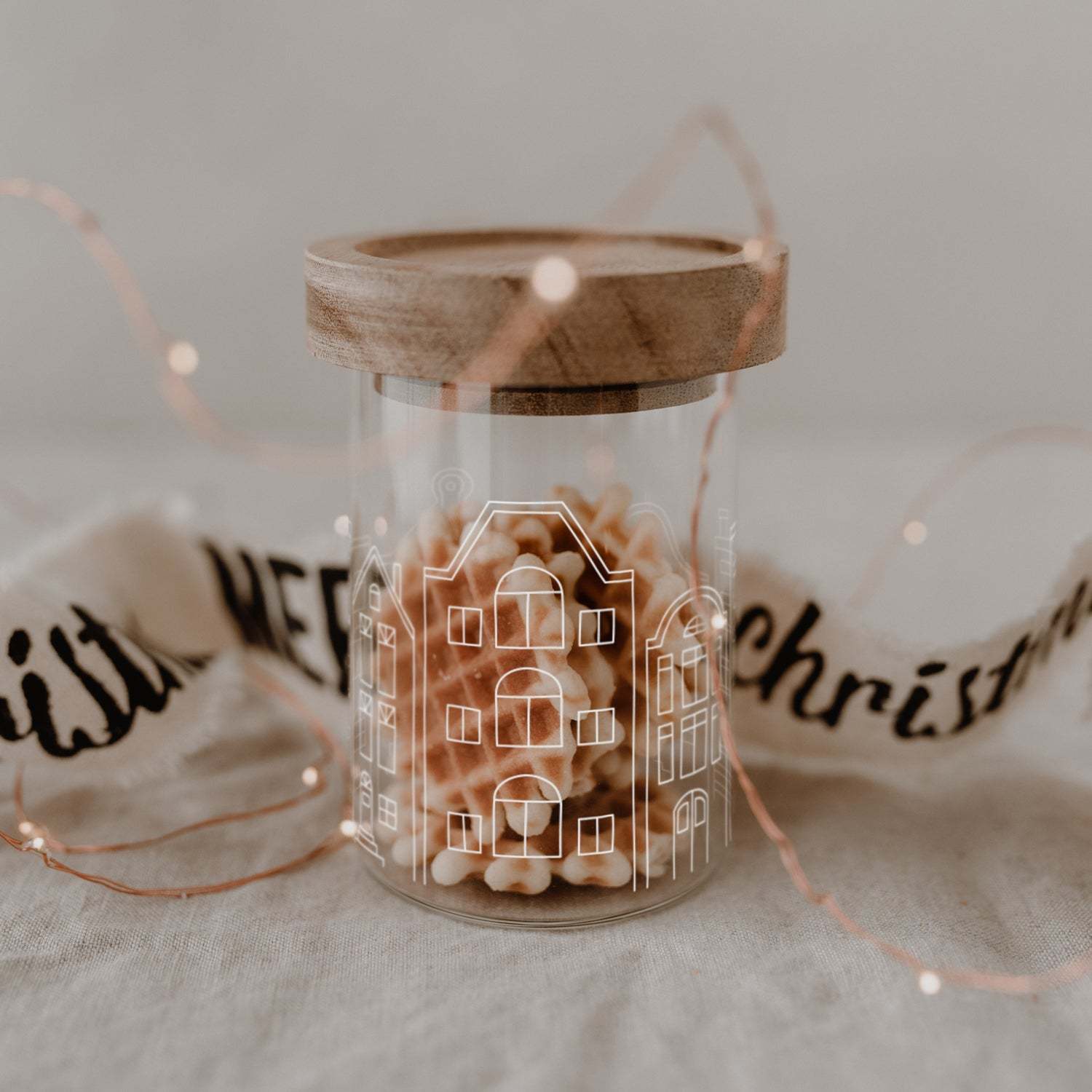 Mini Vorratsglas Häuser Eulenschnitt