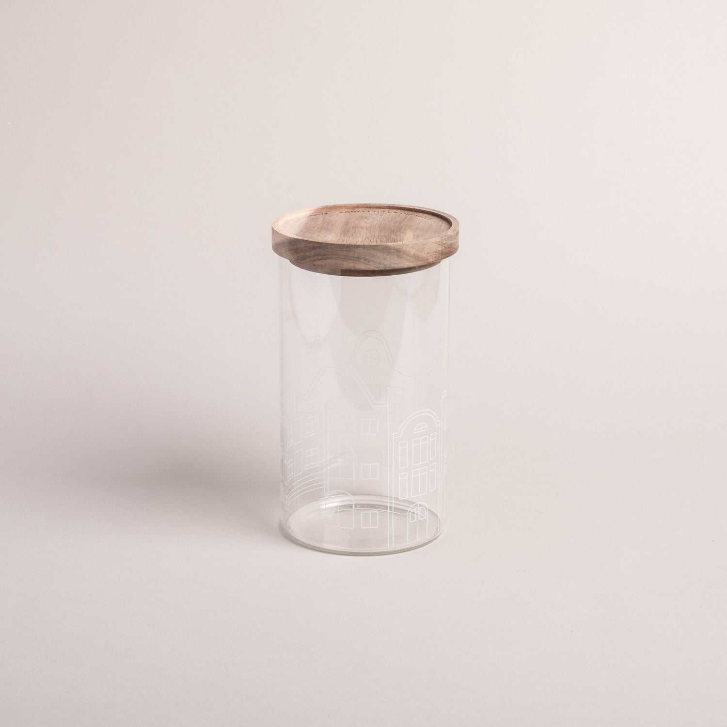 Vorratsglas Häuser 19cm Eulenschnitt