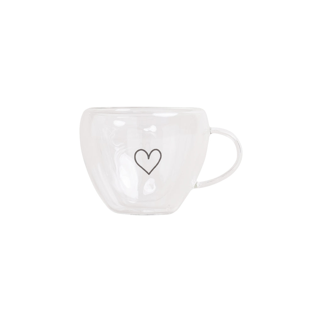 Doppelwandige Herztasse Herz 50ml Eulenschnitt