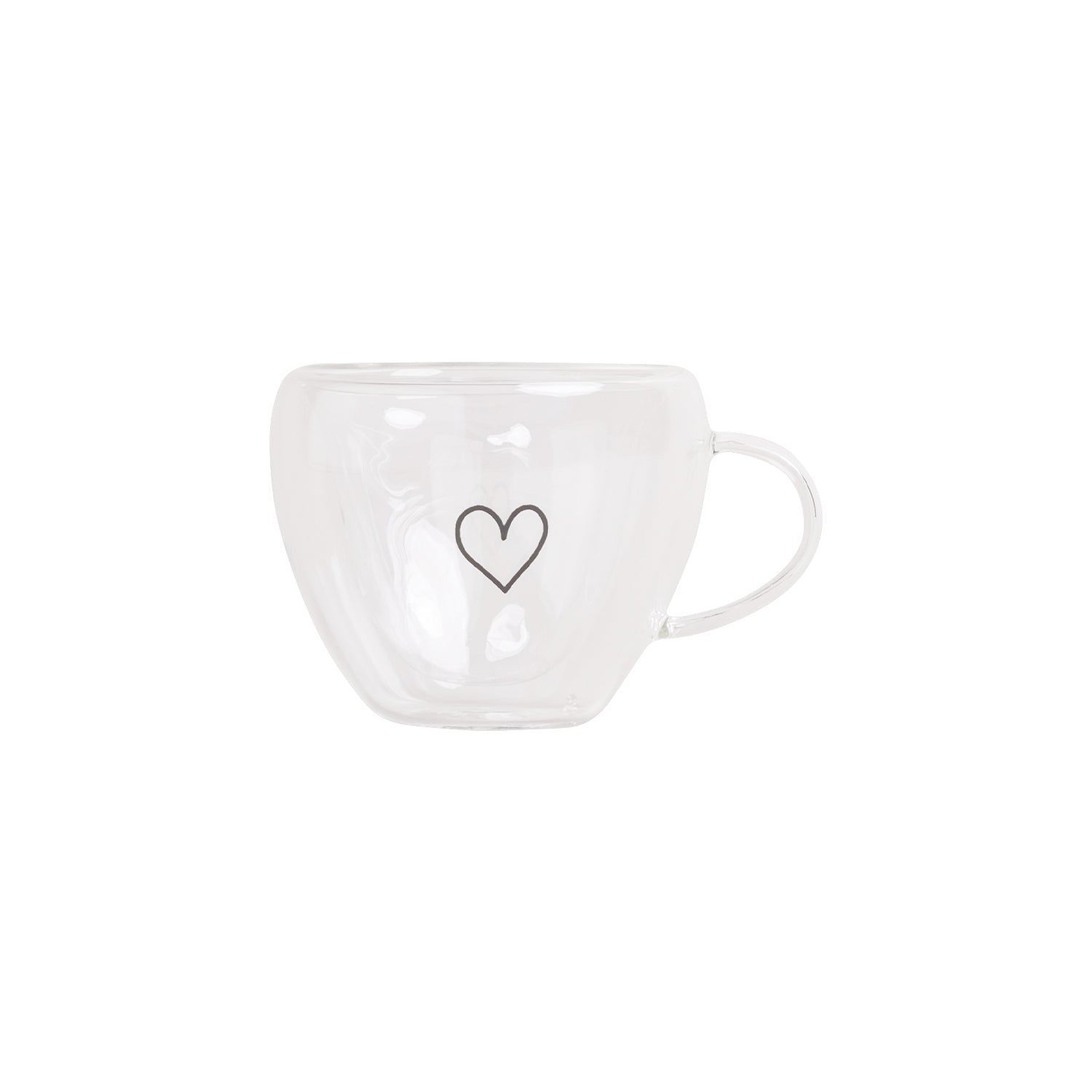 Doppelwandige Herztasse Herz 50ml Eulenschnitt