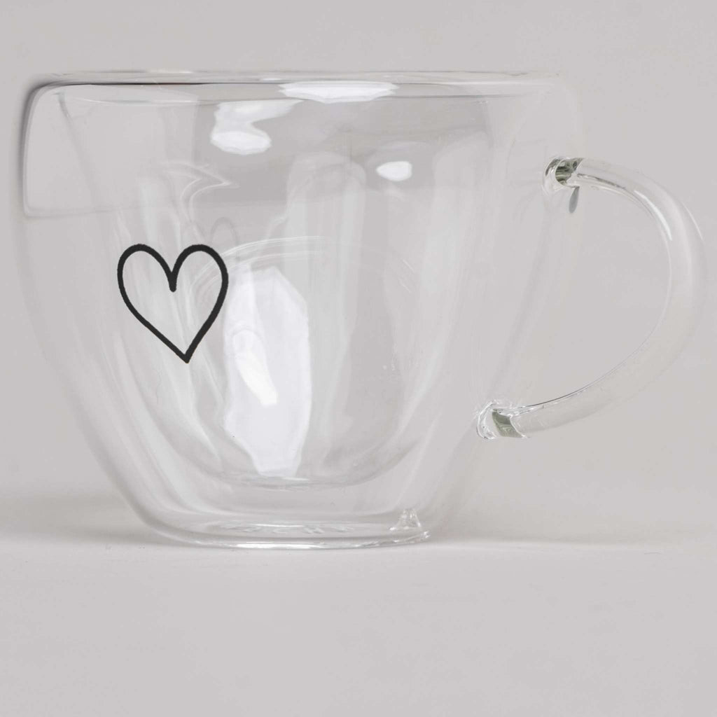 Doppelwandige Herztasse Herz 50ml Eulenschnitt