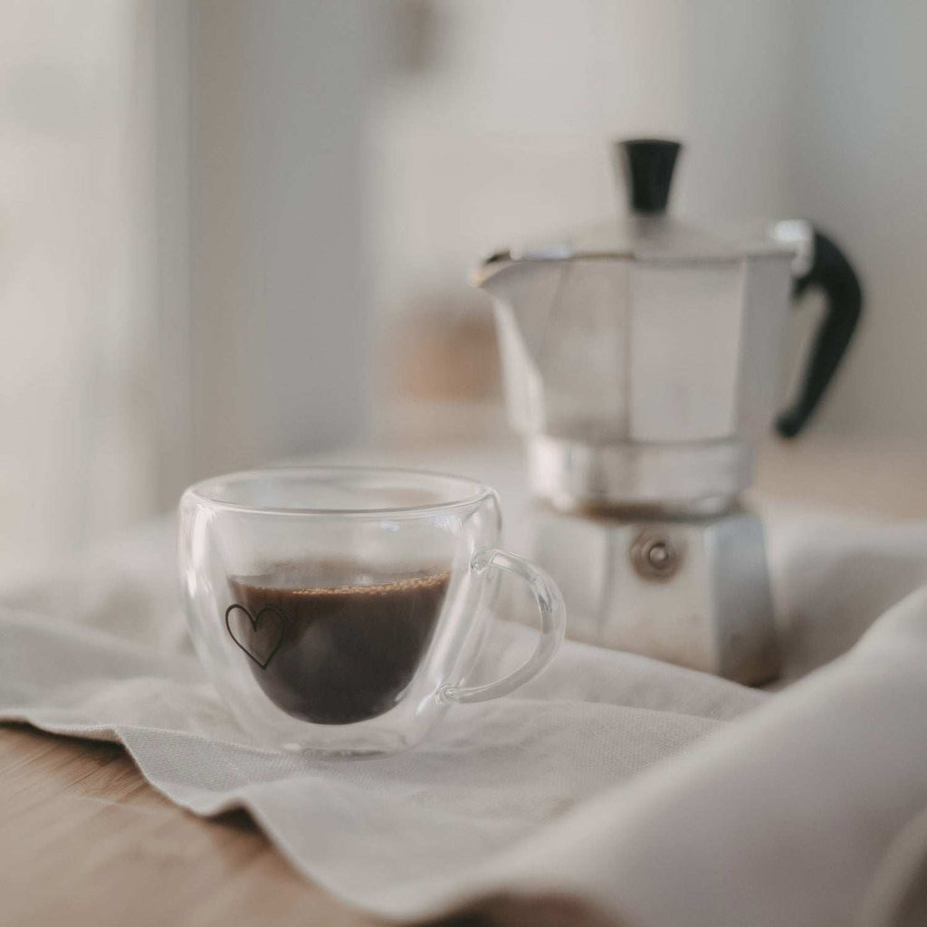 Doppelwandige Herztasse Herz 50ml Eulenschnitt