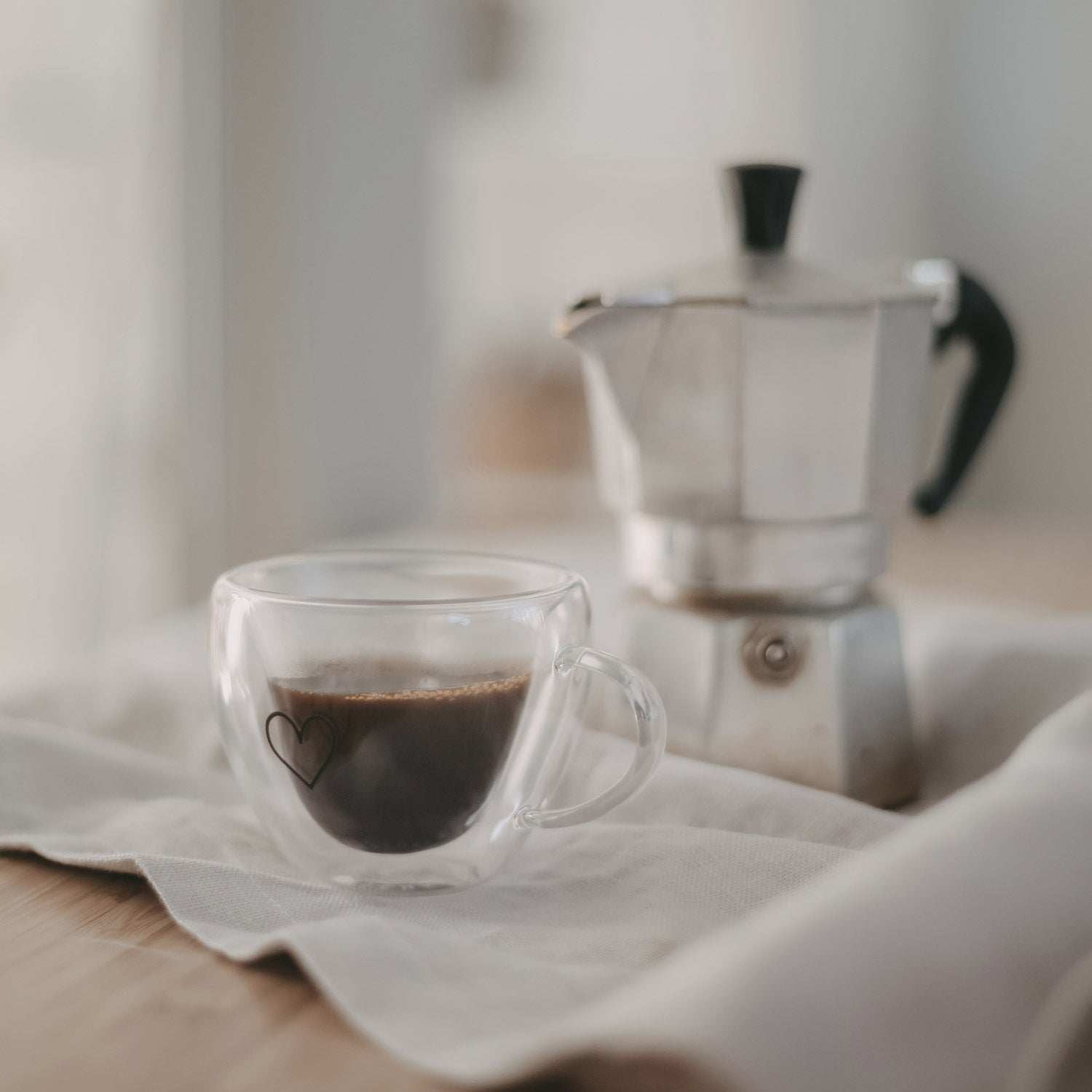 Doppelwandige Herztasse Herz 50ml Eulenschnitt