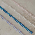 Gedrehte Strohhalme aus Glas in Rosa 20 cm im 4er Set von Eulenschnitt