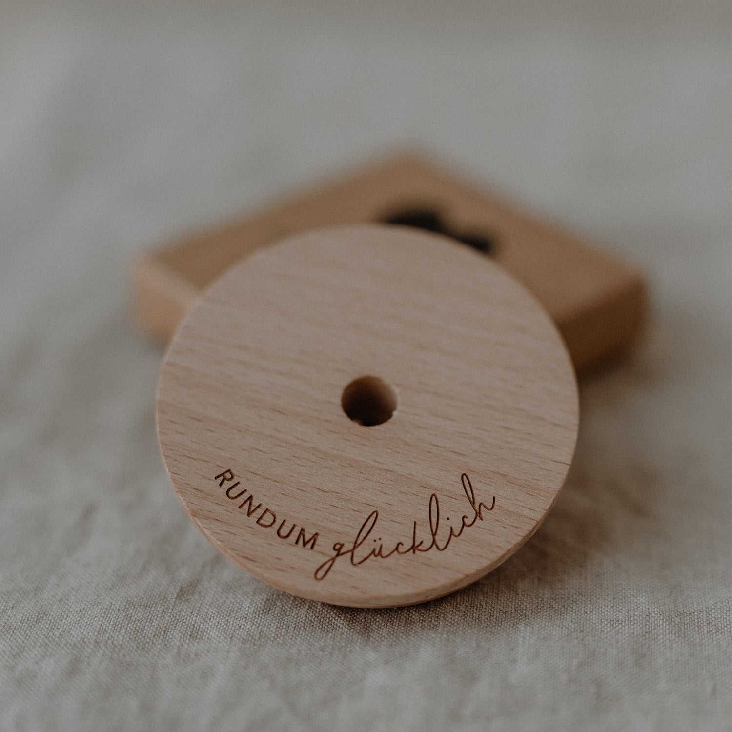 Deckel Rundum Glücklich für Hohes Trinkglas Eulenschnitt