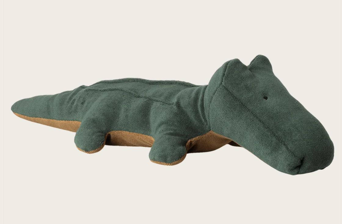 Maileg Safari Friends Krokodil Groß – Waldgrün, 60 cm