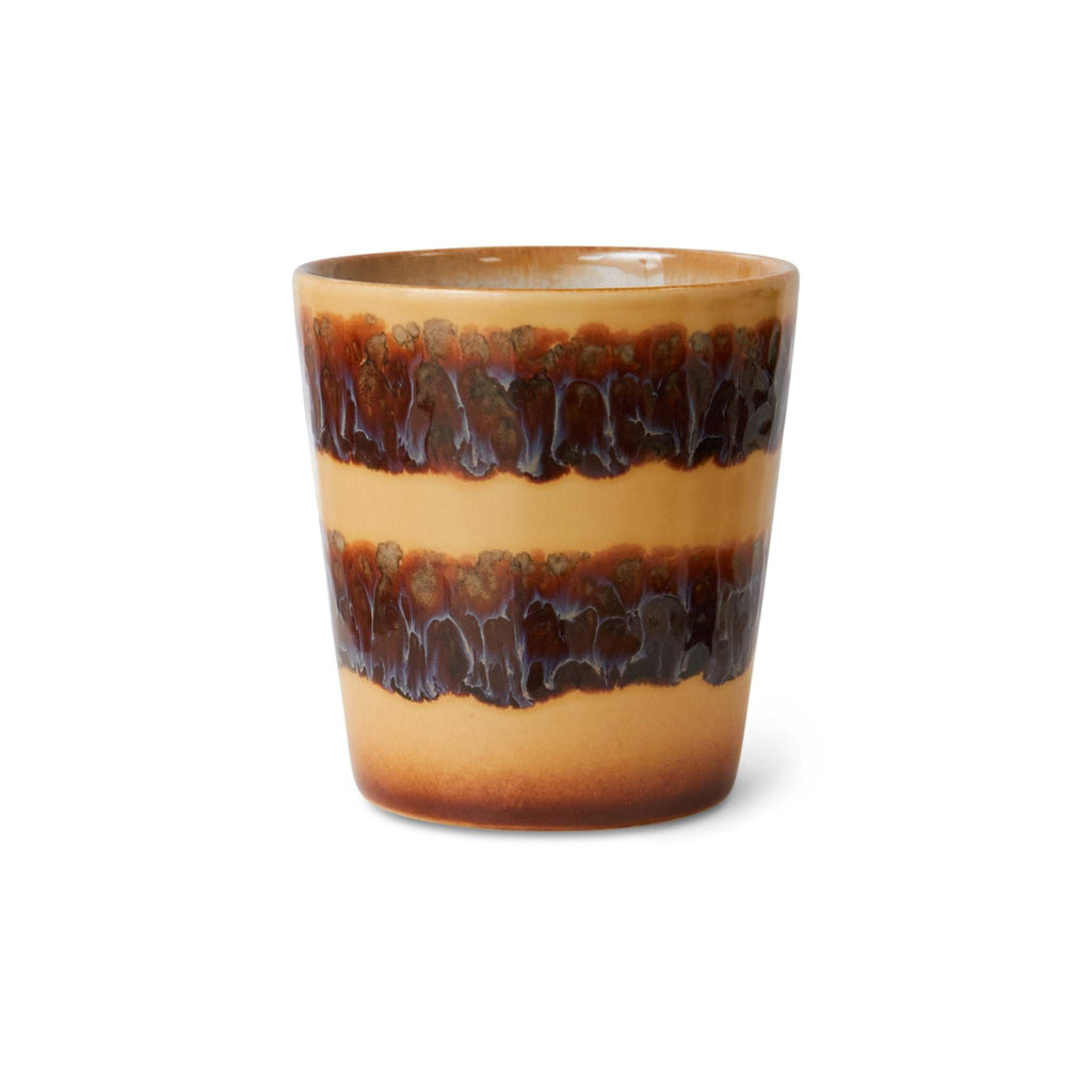 70s Ceramics: Kaffeebecher Cliff Streifen HKLiving