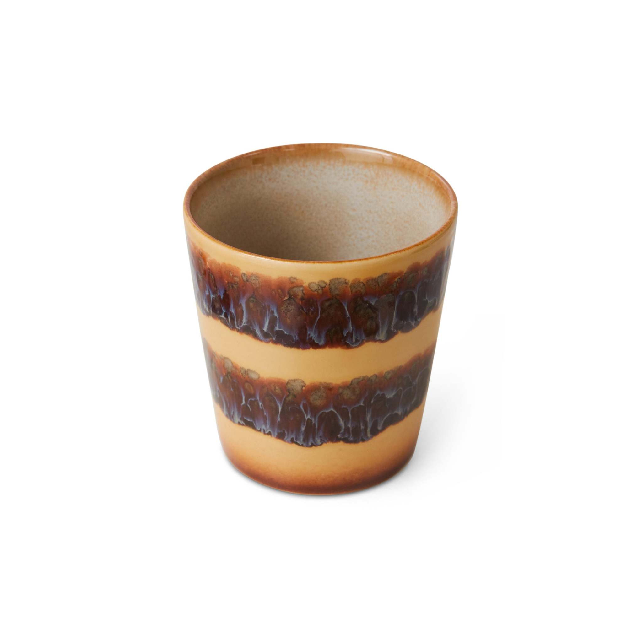 70s Ceramics: Kaffeebecher Cliff Streifen HKLiving
