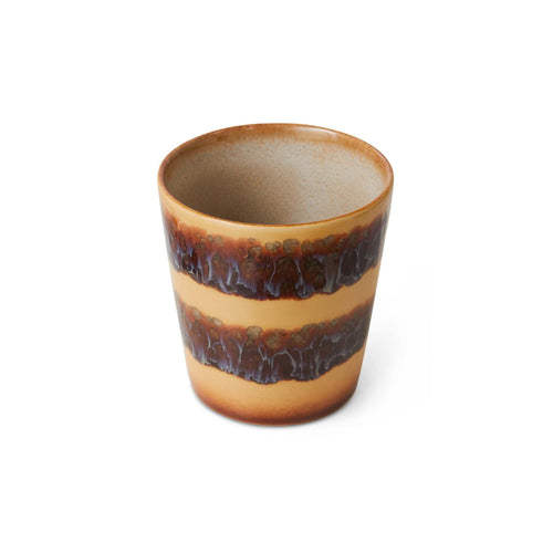 70s Ceramics: Kaffeebecher Cliff Streifen HKLiving