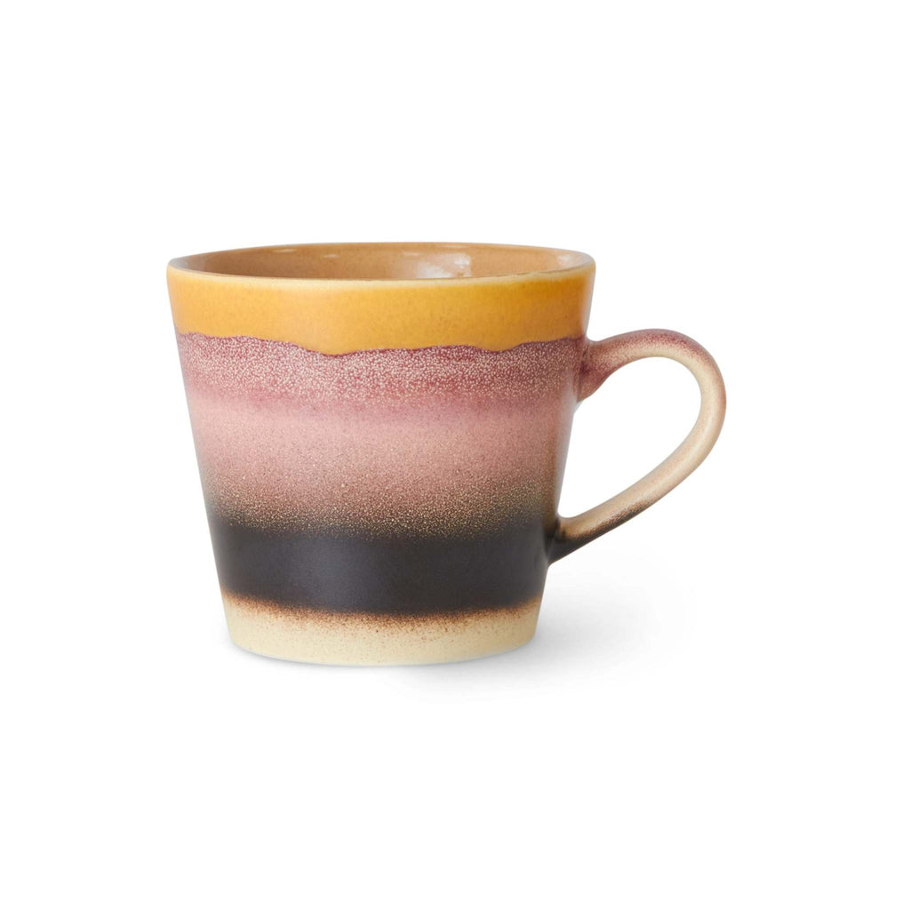 70s Ceramics: Cappuccino Tasse Sunset HKLiving