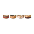 70s Ceramics: Dessertschüssel Harbour HKLiving (4er-Set)