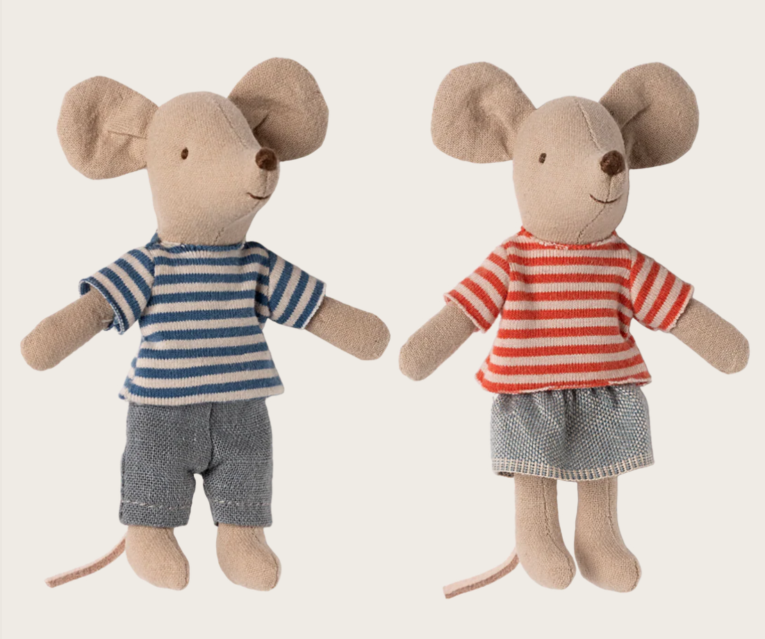 LouiMax und Stella, kleine Geschwistermäuse Maileg