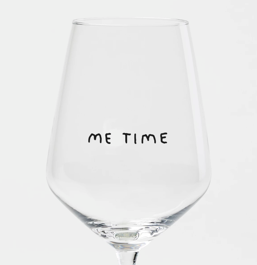 Weinglas „Me Time" – Johanna Schwarzer × selekkt