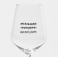 "Monday Tuesday Winesday" Weinglas by Johanna Schwarzer × selekkt