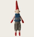 Maileg Pixy Junge Größe 1 – Blaue Strickweste, 26 cm
