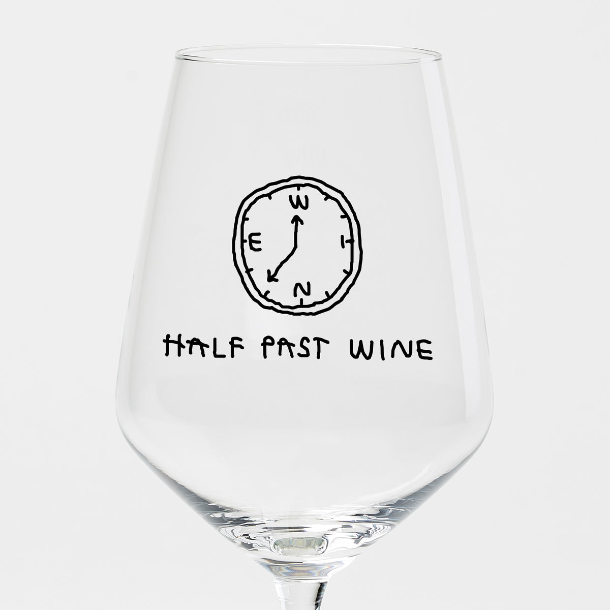 selekkt × Johanna Schwarzer Weinglas „Half Past Wine“ – 53 cl