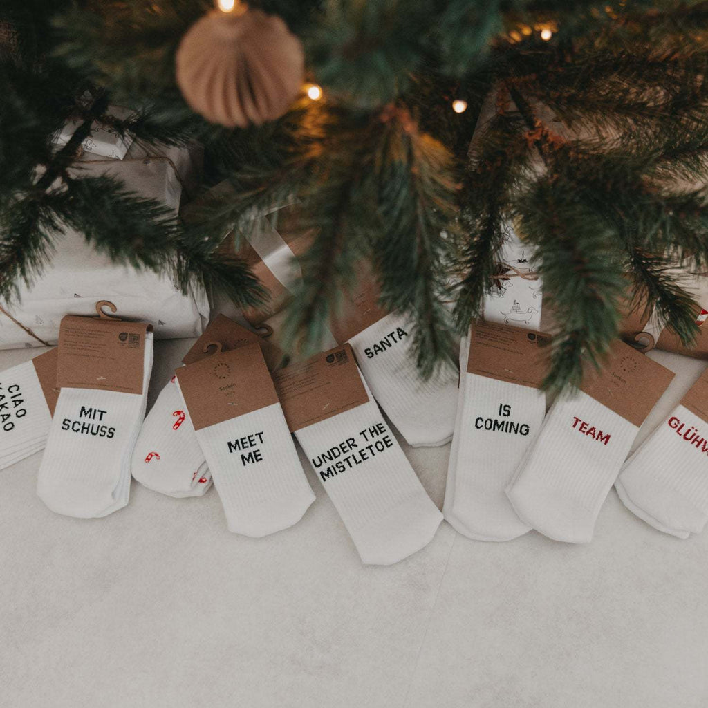 Weihnachtliche Eulenschnitt Socken mit süßem Design und weichem Komfort