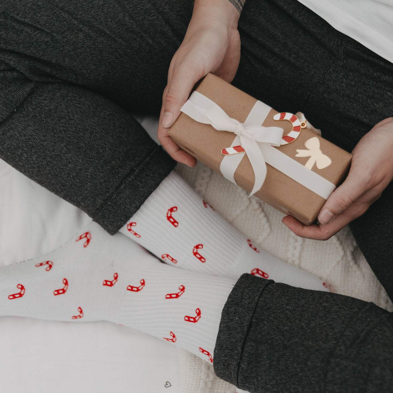 Weihnachts Socken Eulenschnitt