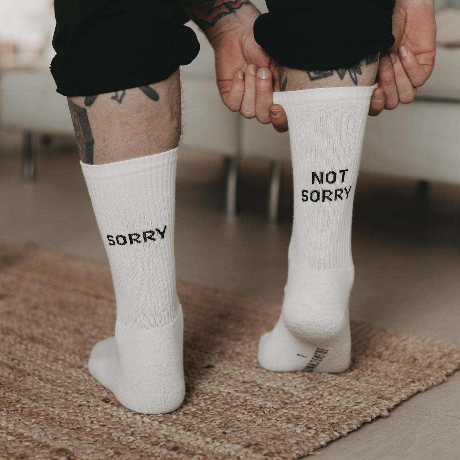 Socken weiß Eulenschnitt verschiedene Varianten