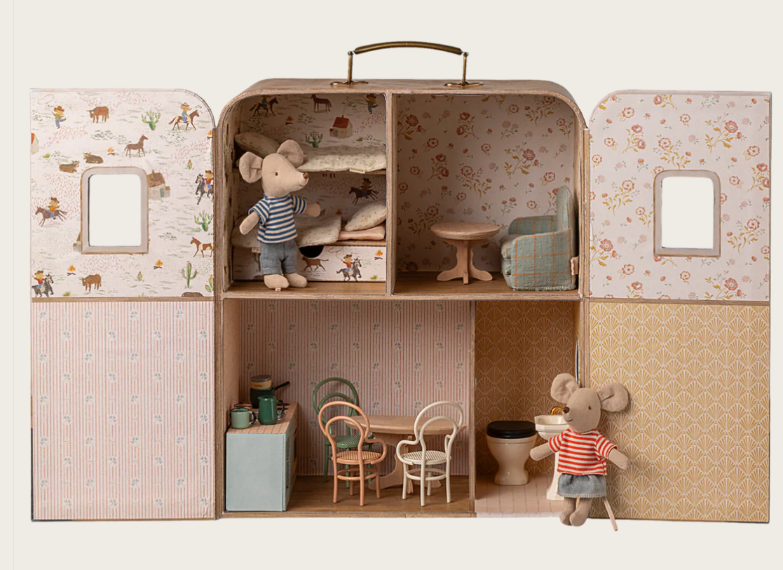 SuitCasa Koffer, Kleine Schwester und Bruder Maus Maileg