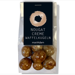 Nougat Creme Waffelkugeln 80g MariAdam Alles Interior Boho Scandi Look anitimadeforyou Concept Store Langenfeld Trockenblumen, Trockenblumen Kränze, Workshops, Schmuck